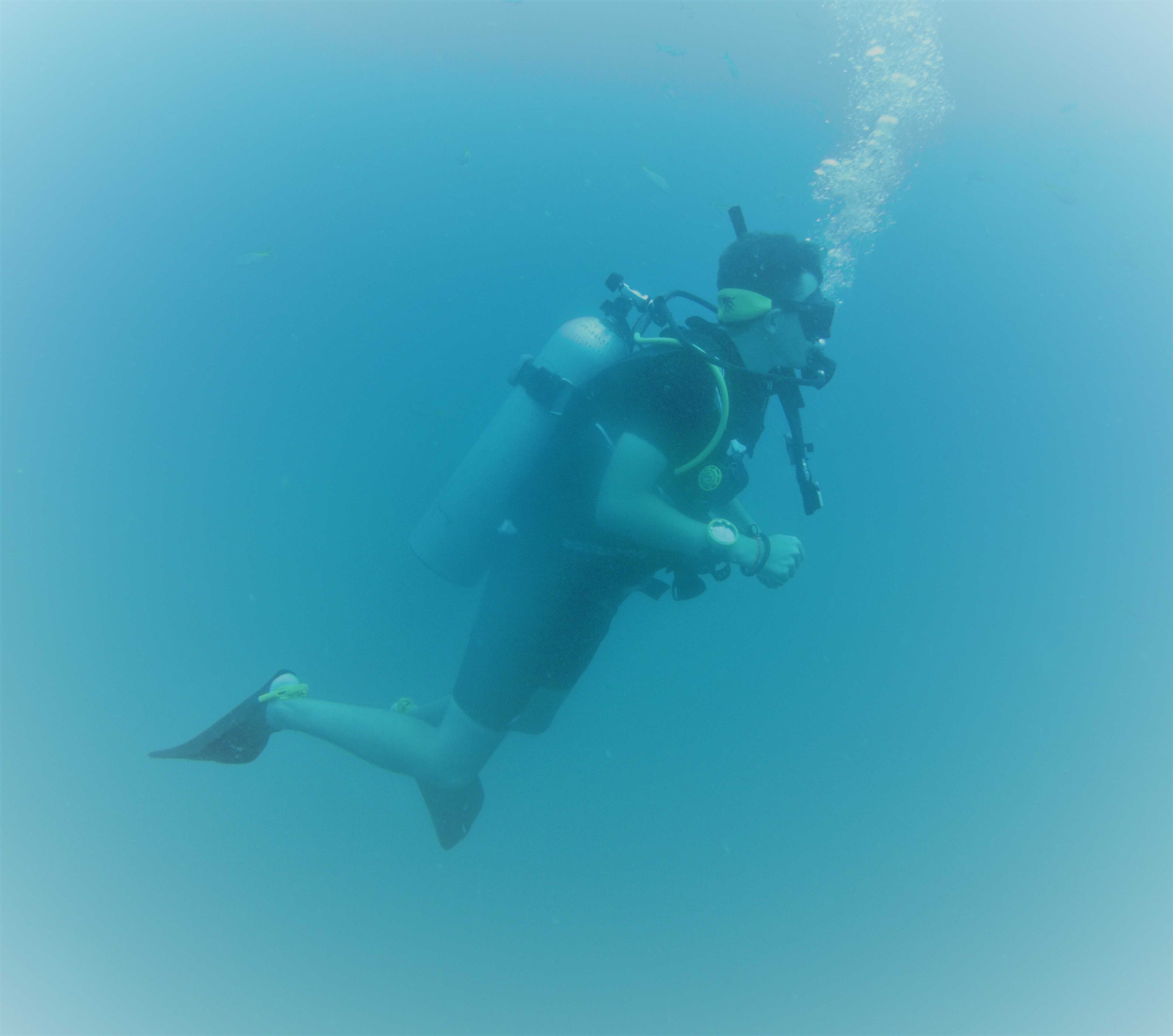 Steven Frostwick scuba diving